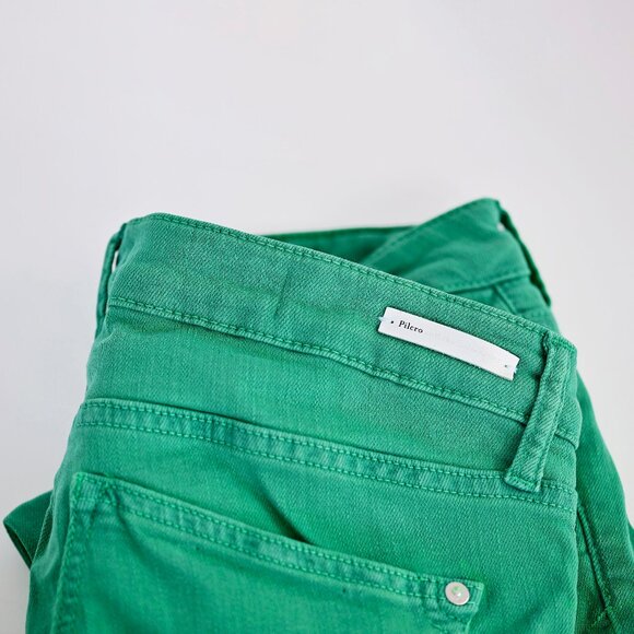 Pilcro and the Letterpress by Anthropologie Mid-Rise Skinny Green Jeans sz 30 - Picture 4 of 5
